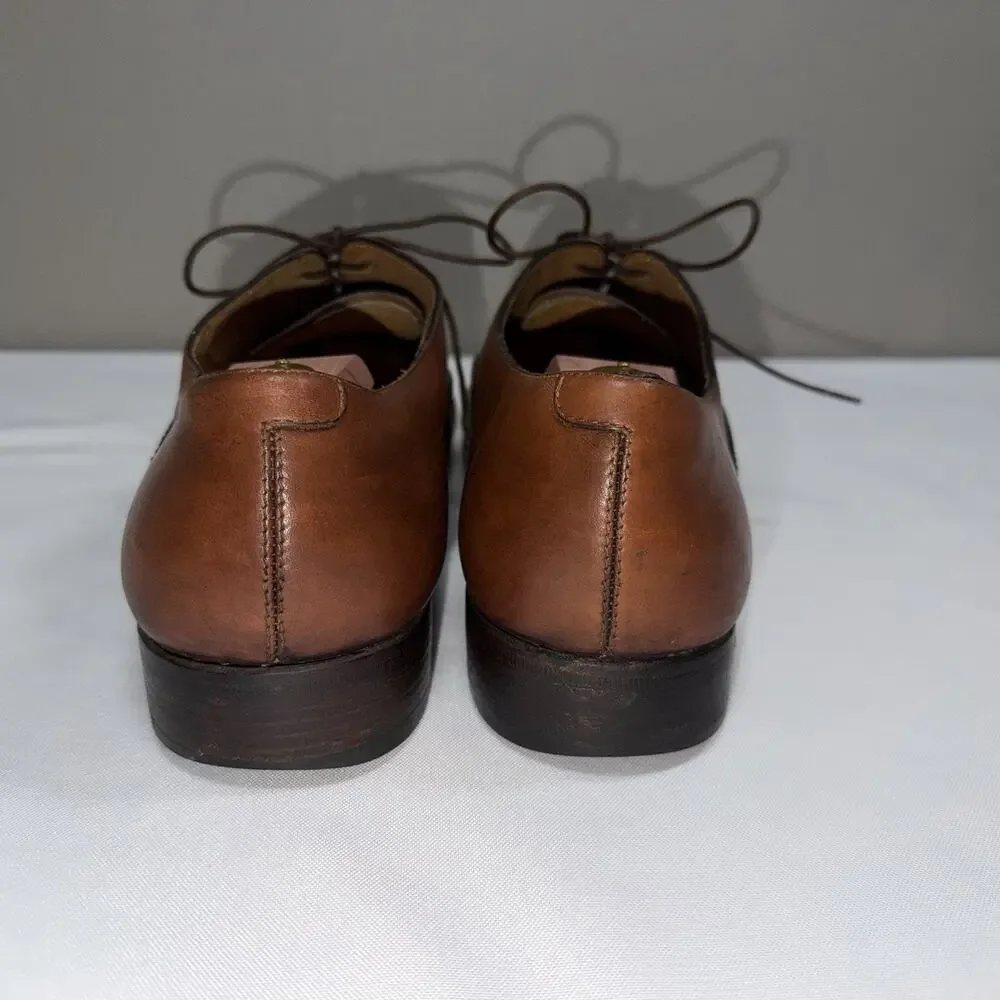 Silvano Sassetti Italy Size 11 Brown Captor Brogue Oxford Men’s Dress Shoes